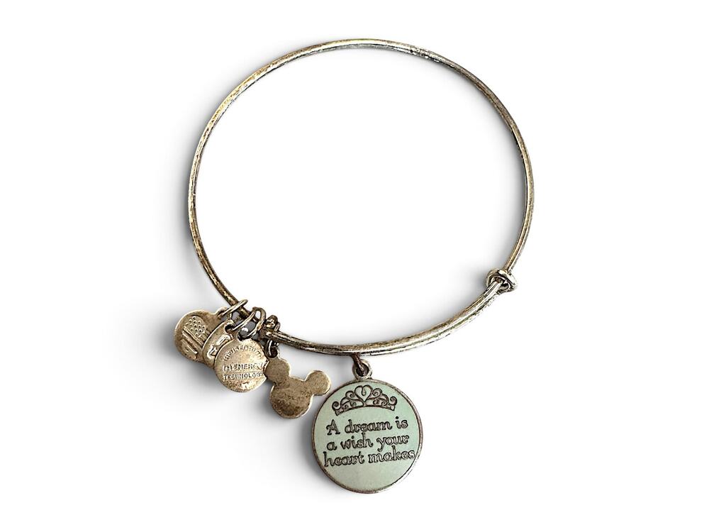 Disney Alex and Ani Cinderella A Dream Is a Wish Bracelet Mickey Charm 2015